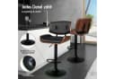 ALFORDSON Barhocker Verstellbar PU-Leder Schwarz 360° Drehung Bild 4