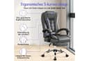 ALFORDSON Bürostuhl Gaming-Stuhl Massage-Computerstuhl Grau Bild 4