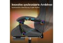 ALFORDSON Gaming-Stuhl Massage-Gaming-Stuhl Ergonomisch Grau Bild 5