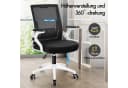 ALFORDSON Bürostuhl Ergonomisch Lendenwirbelstütze Schwarz/Weiß Bild 3