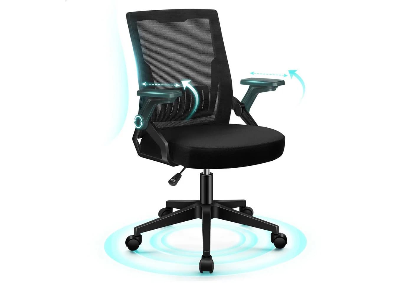 ALFORDSON Bürostuhl Ergonomisch Schwarz - Bild 2