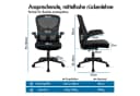 ALFORDSON Bürostuhl Ergonomisch Schwarz Bild 1