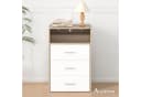 ALFORDSON Schminktisch LED-Nachttisch 3-in-1 Weiß/Eiche Bild 4