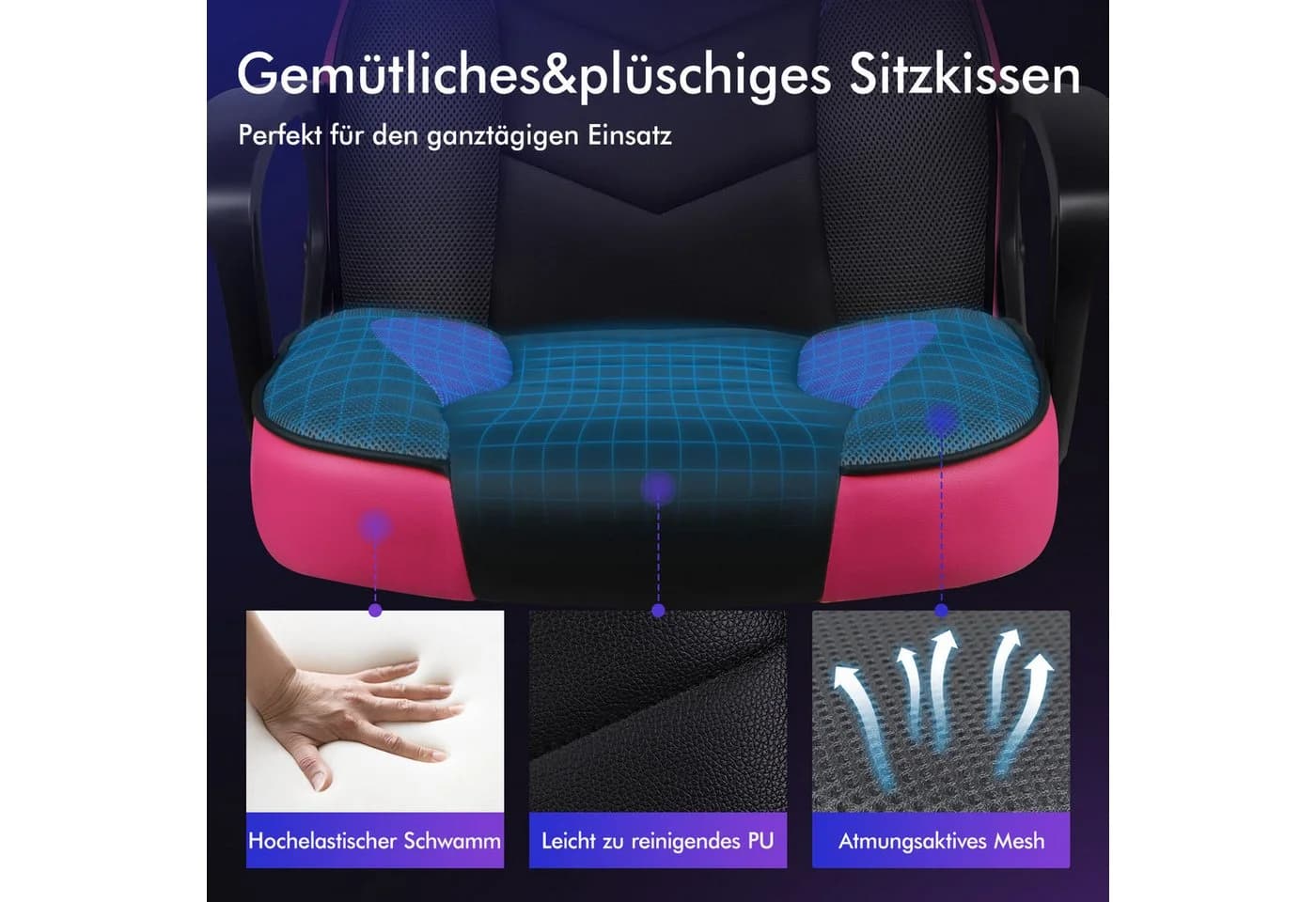 ALFORDSON Racing Schreibtischstuhl Ergonomischer Gaming-Stuhl - Bild 3