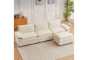 Jiexi Modulares Sofa aus Chenille Beige Wohnlandschaft Bild 3