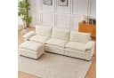 Jiexi Modulares Sofa aus Chenille Beige Wohnlandschaft Bild 4