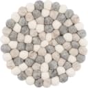 myfelt Topfuntersetzer Filzkugel Grau 20 cm Schurwolle Bild 2
