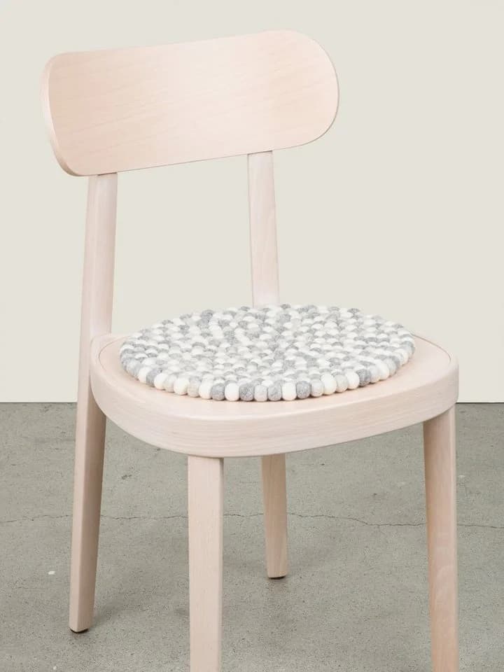 myfelt Stuhlkissen Filzkugel Sitzauflage 36 cm, 100 % Schurwolle - Bild 3