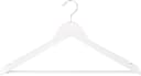 RSR Hangers Kleiderbügel Weiß 38 cm Holz 360° Haken 10-tlg Bild 1