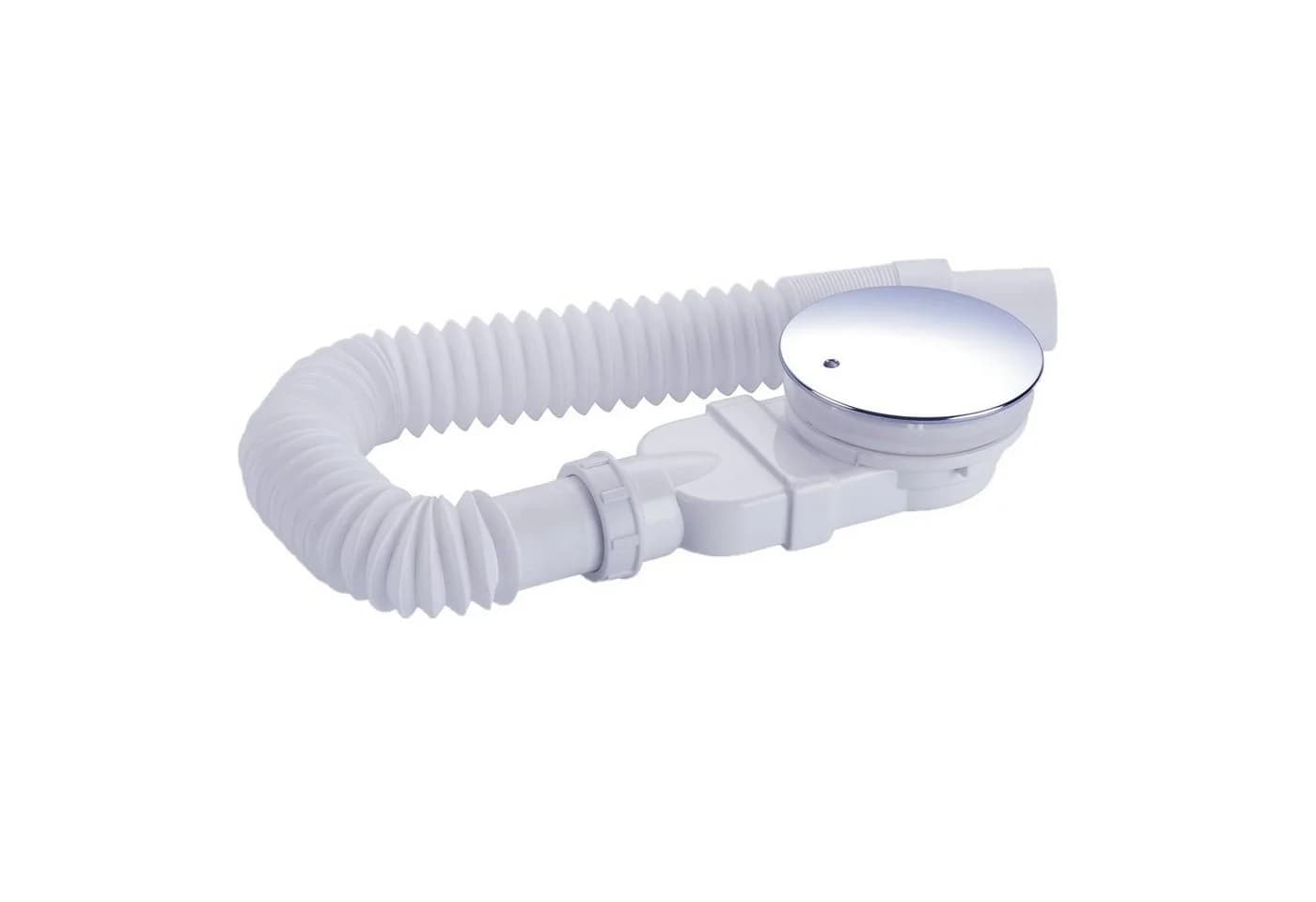 IMPTS Ablaufgarnitur 90mm Chrom-Optik mit Geruchsstop und Haarsieb - Bild 2