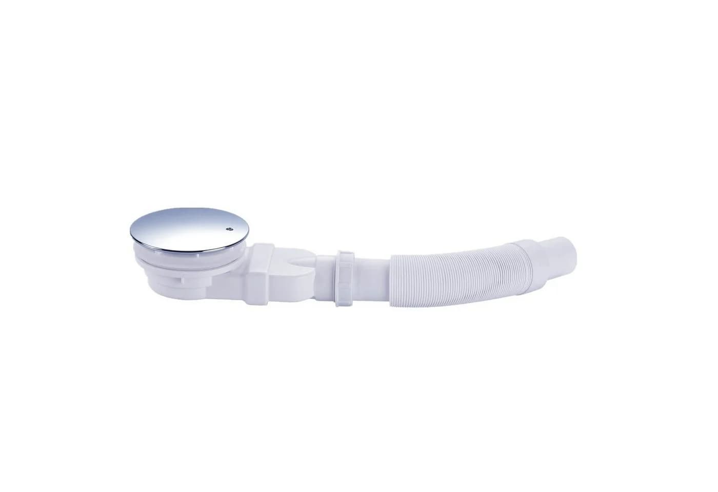 IMPTS Ablaufgarnitur 90mm Chrom-Optik mit Geruchsstop und Haarsieb - Bild 3