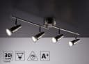 IMPTS LED Deckenspots Deckenstrahler 1/2/3/4/6-Flammig Dreh- und Schwenkbar Warmweiß Bild 1