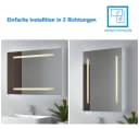 IMPTS LED Badspiegel mit Beleuchtung Antibeschlag Dimmbar Touch-Schalter Bild 4
