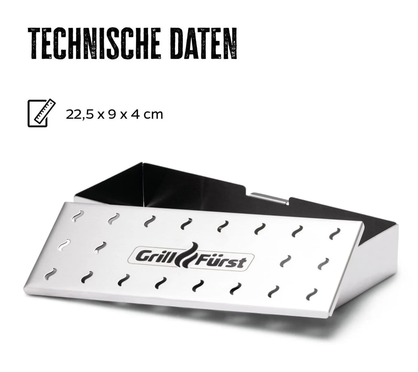 Grillfürst Räucherbox Edelstahl Smokerbox für tolles Aroma