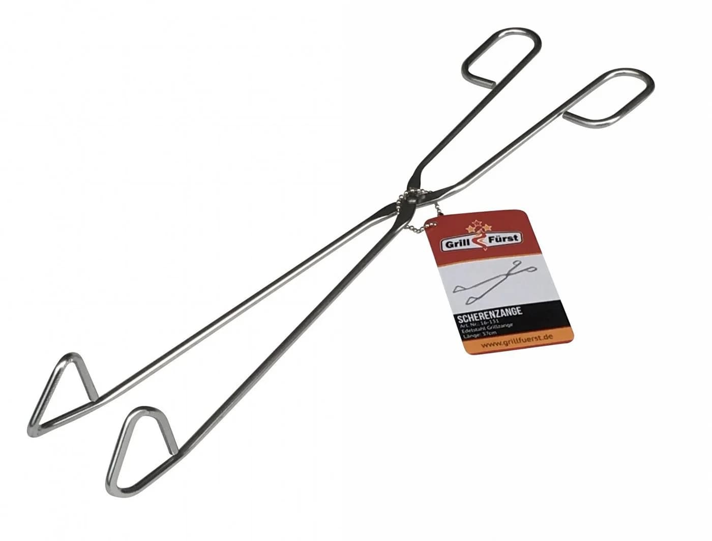Grillfürst Grillzange Scherenzange 37 cm Edelstahl - Bild 2