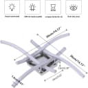 Riserva LED Deckenleuchte Silber Wellenform 24W 4000K Bild 3