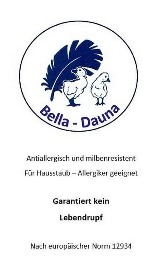 Kuschelweiches Kopfkissen aus Baumwolle und Daunen - Bild 4