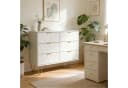 UEV Kommode mit 6 Schubladen, Sideboard für Wohnzimmer Schlafzimmer 100 x 34 x 73 cm Bild 1