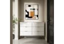 UEV Kommode mit 6 Schubladen, Sideboard für Wohnzimmer Schlafzimmer 100 x 34 x 73 cm Bild 3