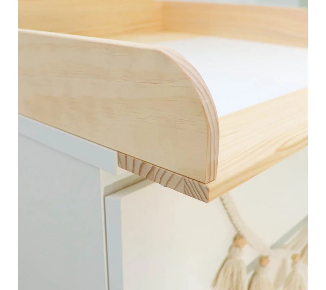 Puckdaddy GmbH Wickelaufsatz Pelle für IKEA Hemnes Kommode