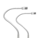 kalb LED Bettleuchte Flexleuchte Chrom Silbergrau Touch-Schalter Warmweiß Bild 2