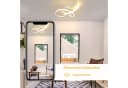 ZMH LED Deckenleuchte 3 Blatten Weiß Modern Warmweiß Bild 3