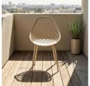PPkrimnel Bistrostuhl 6er Set PP-Sitz Metallrahmen Modern Bild 3
