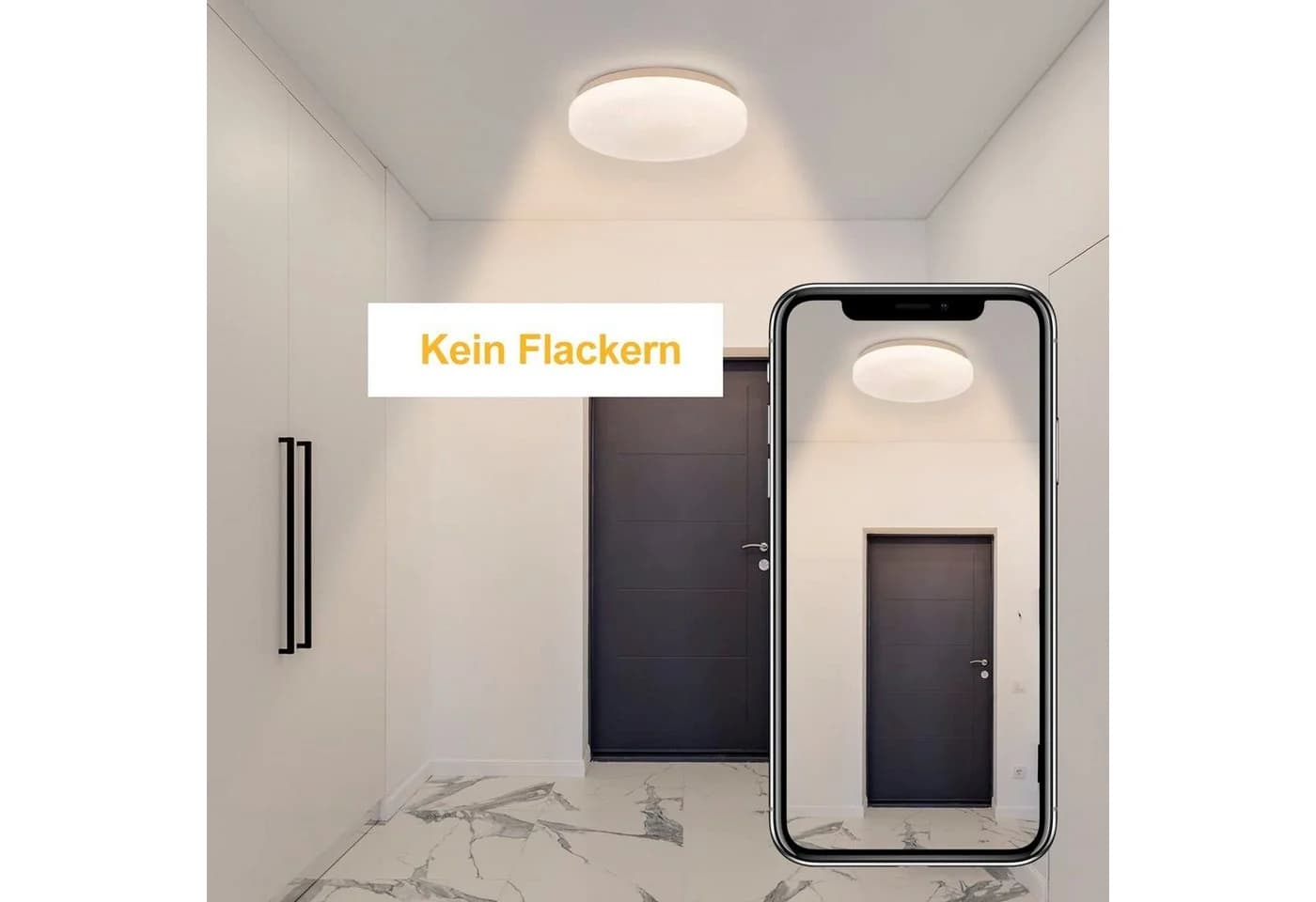 Nettlife LED Deckenleuchte Sternenhimmel Kinderzimmer 15W 21cm 3000K Weiß