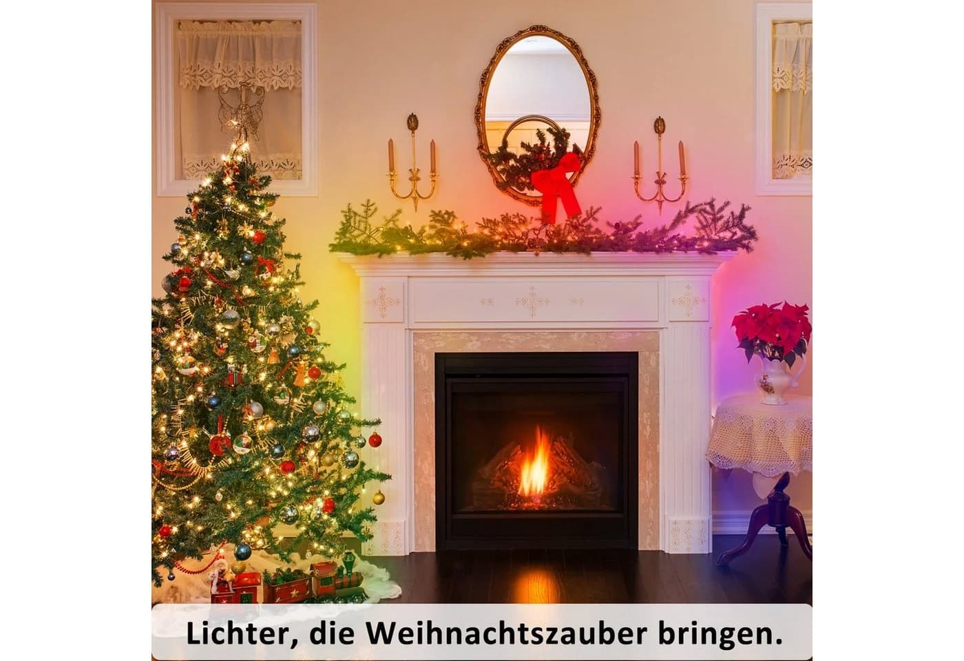Nettlife LED Stripe Fernbedienung Dimmbar Lichtleiste RGB Musikfunktion Timer