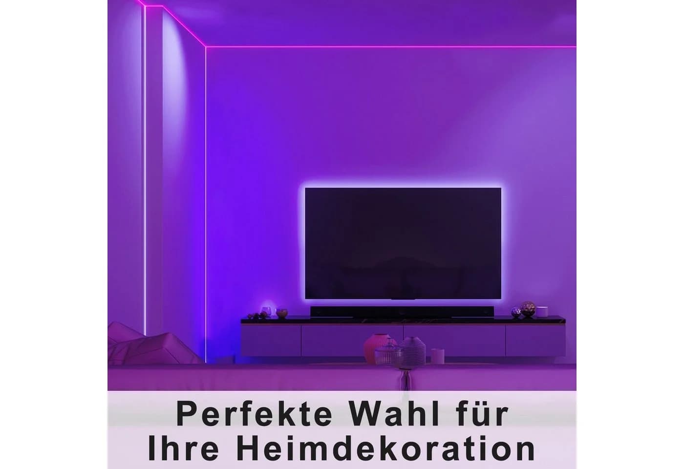 Nettlife LED Stripe Fernbedienung Dimmbar Lichtleiste RGB Musikfunktion Timer - Bild 4
