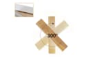 Nettlife LED Wandleuchte Holz 3000K Warmweiß 330° Drehbar Bild 3