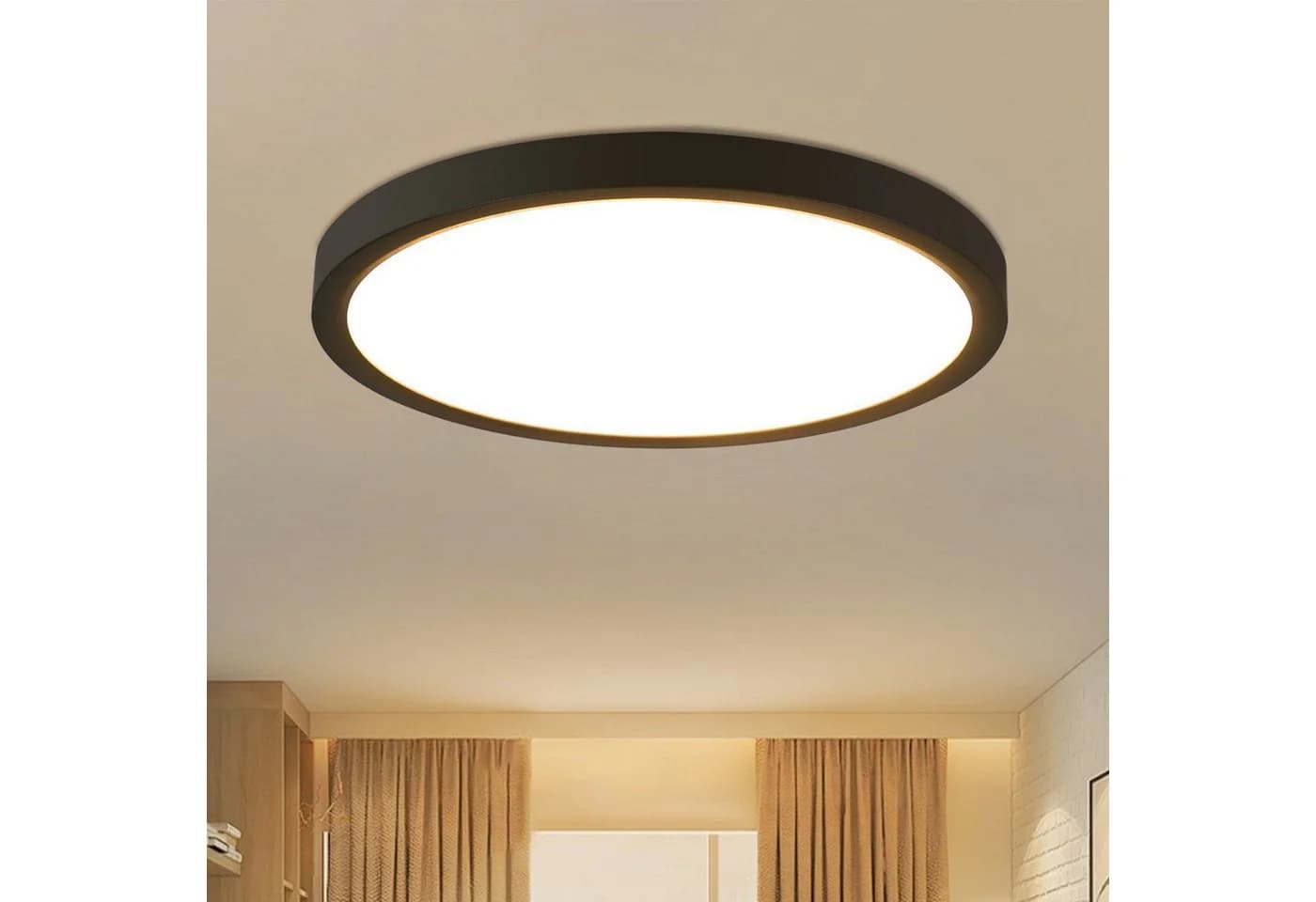 Nettlife LED Deckenleuchte 15W Badlampe Warmweiß Flach 22cm - Bild 2