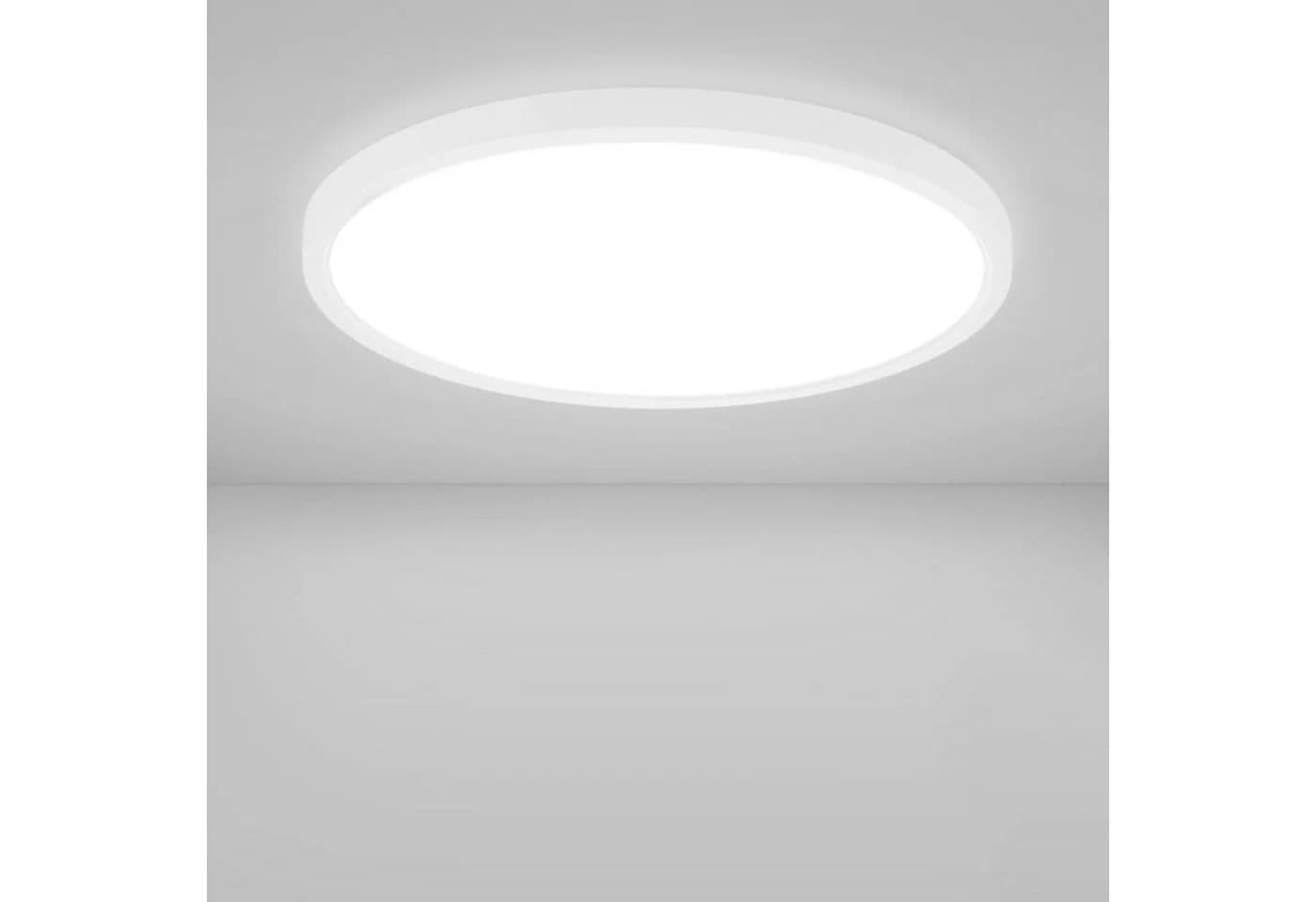Nettlife LED Panel Deckenleuchte Kaltweiß 6500K Flach Rund Ø22cm - Bild 2