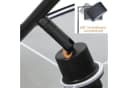 Nettlife Stehlampe Schwarz Stoffschirm Bogenlampe E27 Bild 4