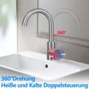 Nettlife Waschtischarmatur Nickel Edelstahl Mischbatterie für Badezimmer Bild 1