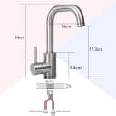 Nettlife Küchenarmatur 7-shape Nickel Hochdruck-Beckenarmatur Bild 3