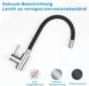 Nettlife Küchenarmatur Hochdruck Wasserhahn 360° Schwenkbar Edelstahl Bild 5