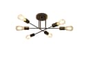 Nettlife Deckenleuchten E27 Retro 6 Flammig Kronleuchter LED wechselbar Bild 1