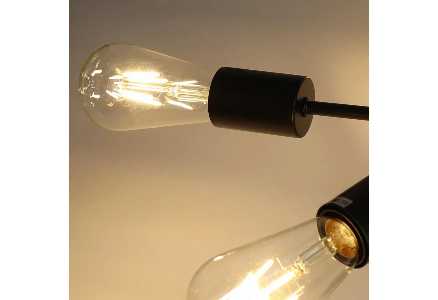 Nettlife Deckenleuchten E27 Retro 6 Flammig Kronleuchter LED wechselbar - Bild 3