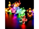 Salcar LED Solarleuchte 20 Kirschblüten Gartenleuchte Bunt 2 Modi Bild 1