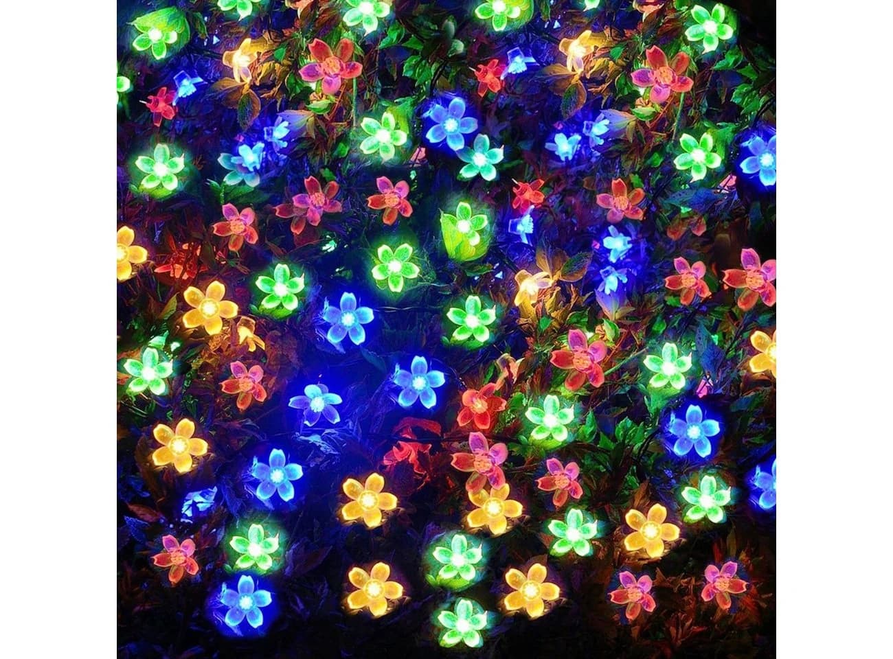 Salcar LED Solarleuchte 20 Kirschblüten Gartenleuchte Bunt 2 Modi - Bild 2