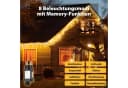 Salcar LED-Lichtervorhang 200 LED Warmweiß 5m Weihnachtsdeko Bild 1