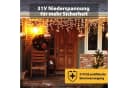 Salcar LED-Lichtervorhang 200 LED Warmweiß 5m Weihnachtsdeko Bild 3