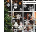 Salcar Schneeflocken Fensteraufkleber Weihnachten 100er-Set Weiß Bild 3