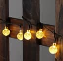 Salcar LED Solarleuchte 10m Solar Lichterkette 40 LED Kugeln Warmweiß Bild 2