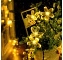 Salcar Solar-Lichterkette 5m mit 20 Kirschblüten-LEDs Warmweiß Bild 3