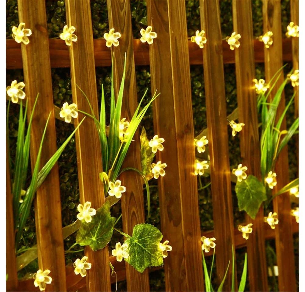 Salcar Solar-Lichterkette 5m mit 20 Kirschblüten-LEDs Warmweiß - Bild 5