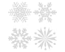 Salcar Fensterbild Fensteraufkleber Weihnachten Schneeflocken 200er-Set Bild 5