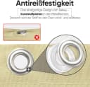 Sekey Balkonsichtschutz Beige 300x90 cm mit Ösen & Befestigung Bild 4