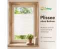 Sekey Plissee Klemmfix ohne Bohren Weiß Blickdicht Bild 2